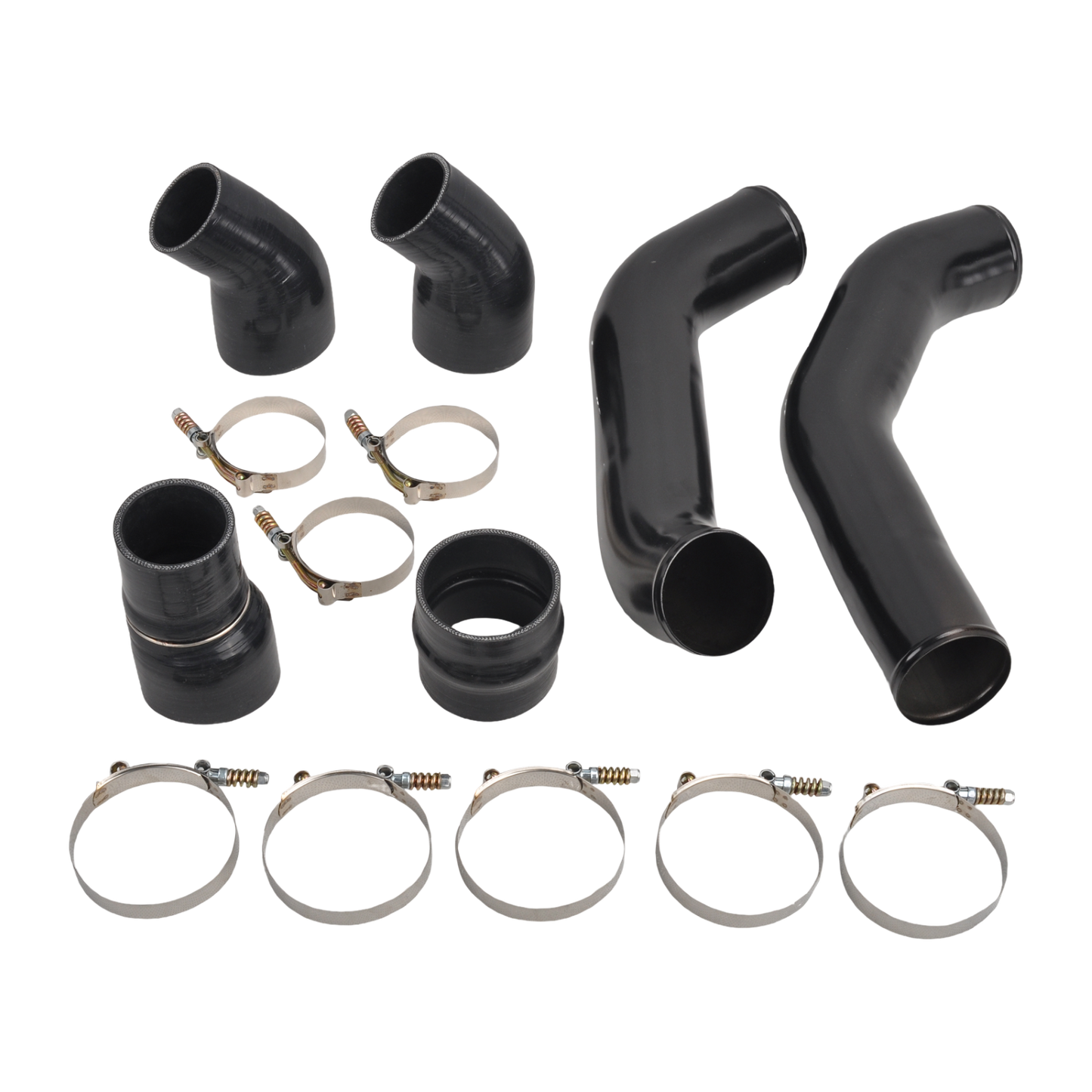 Intercooler Pipe & Boot Kit For 13-18 Dodge Ram 6.7L Cummins Diesel Black