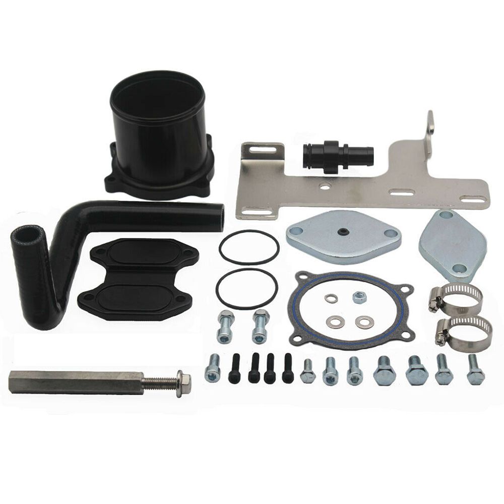 EGR Delete Kit Cooler & Throttle Valve Improve Kit For 07-14 Dodge Ram 6.7L Cummins Diesel -