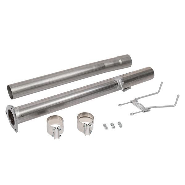4" DPF Pipe Eliminator for Dodge Ram 6.7L Cummins 2013-2019 Diesel Truck CAT w/ Muffler -  -  w/o Muffler