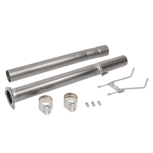 4" DPF Pipe Eliminator for Dodge Ram 6.7L Cummins 2013-2019 Diesel Truck CAT w/ Muffler -  -  w/o Muffler