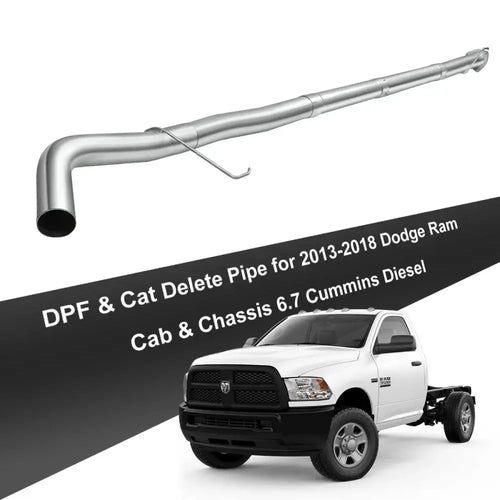 4" Turbo-Back 2013-2018 DPF Delete 6.7 Dodge Ram Cummins Cab & Chassis- -