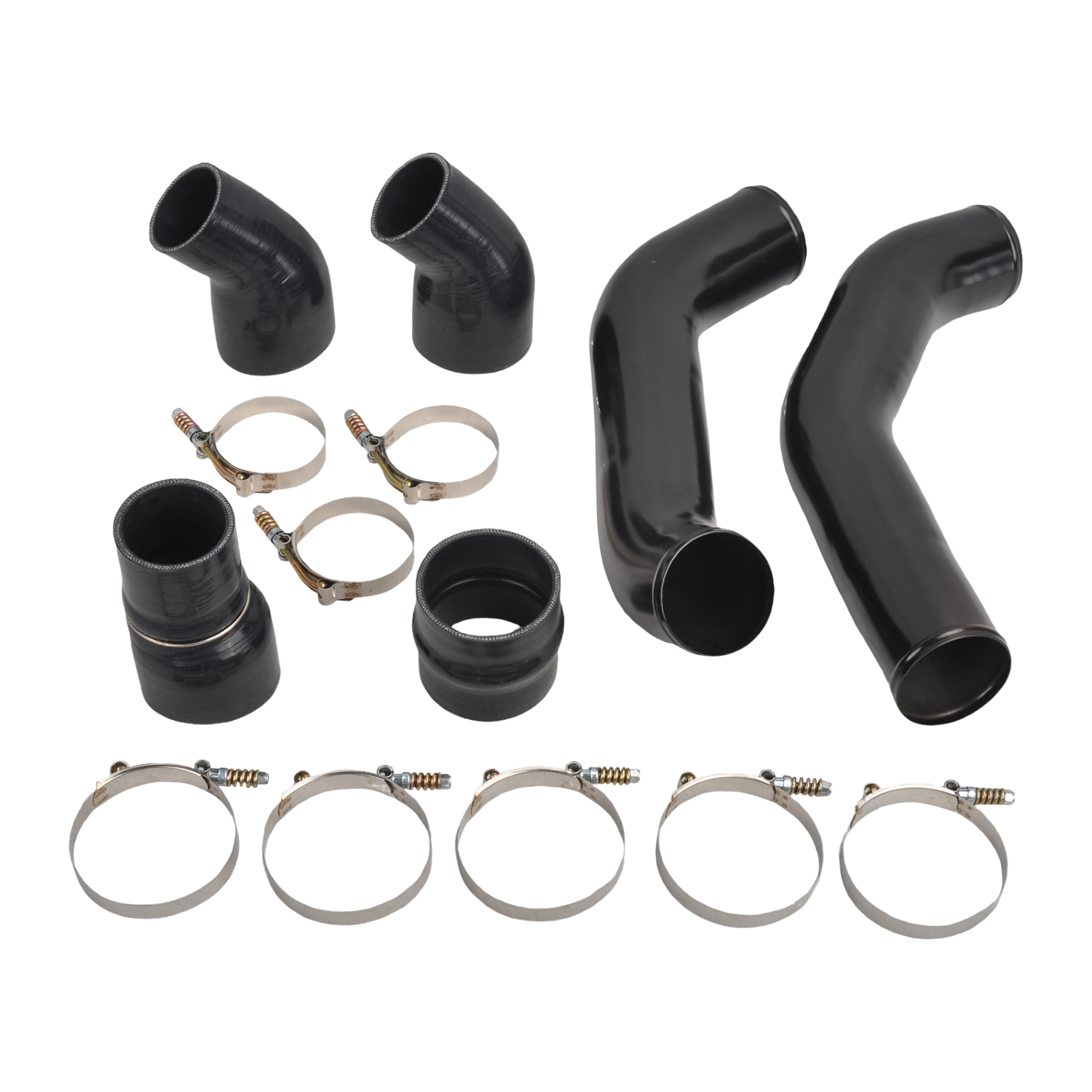 Intercooler Pipe & Boot Kit For 13-18 Dodge Ram 6.7L Cummins Diesel Black