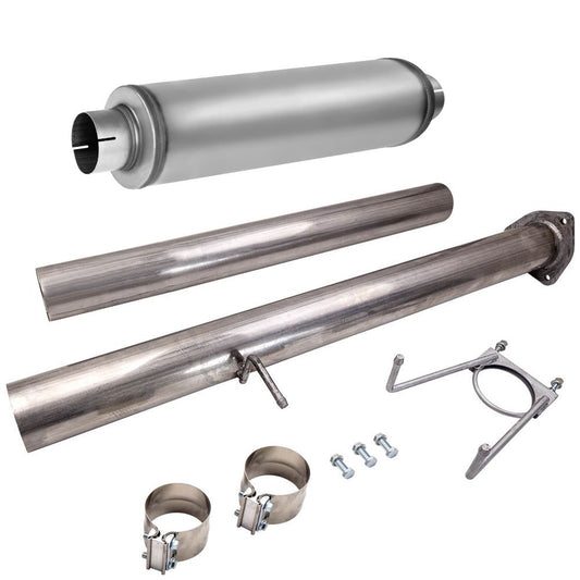 4" DPF Pipe Eliminator for Dodge Ram 6.7L Cummins 2013-2019 Diesel Truck CAT   -   w/ Muffler