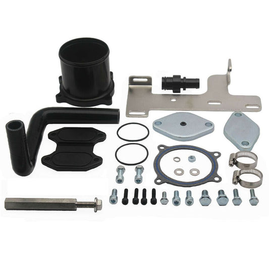 EGR Delete Kit Cooler & Throttle Valve Improve Kit For 07-14 Dodge Ram 6.7L Cummins Diesel -