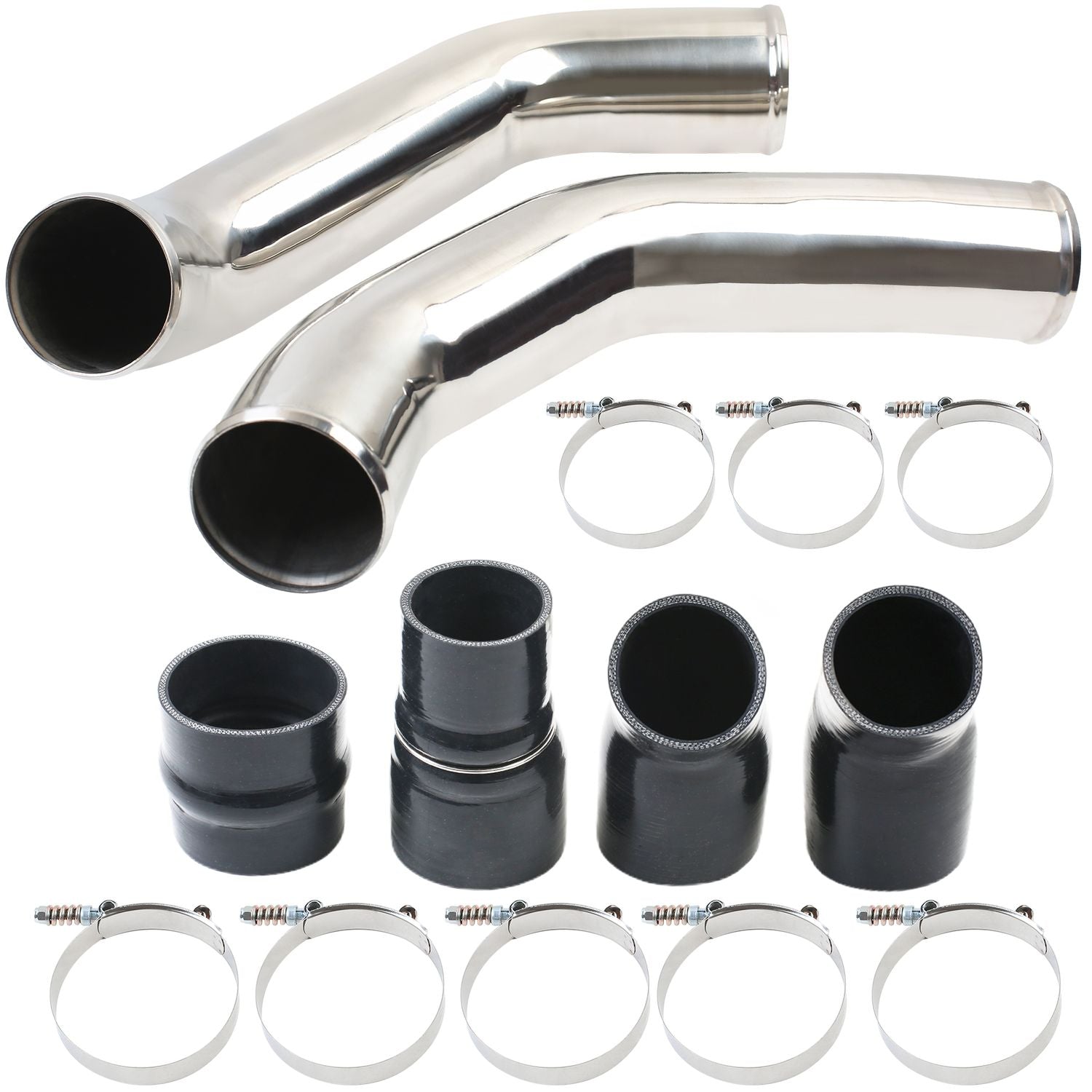 Intercooler Pipe & Boot Kit For 13-18 Dodge Ram 6.7L Cummins Diesel White