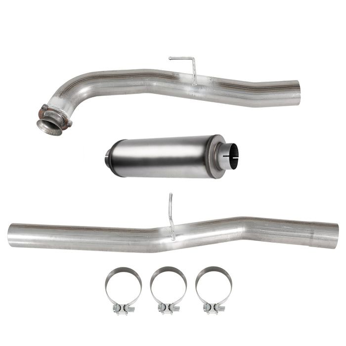 For Chevy Silverado GMC 2011-2016 6.6L LML Duramax Diesel 4" Replacement Exhaust CAT/DPF  s Pipe   4'' 2015-2016 DPF PIPE w/Muffler